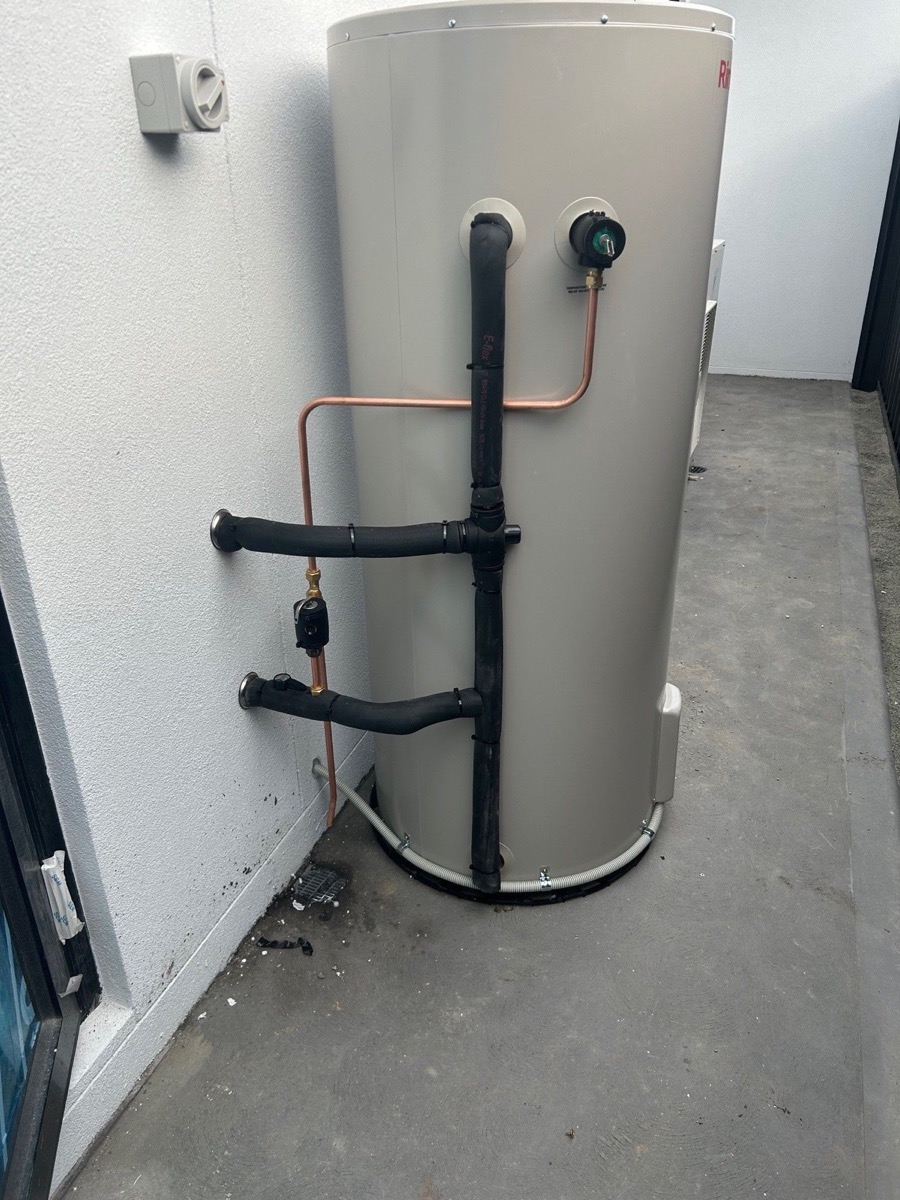 Hot water system installed by JPR Plumbing